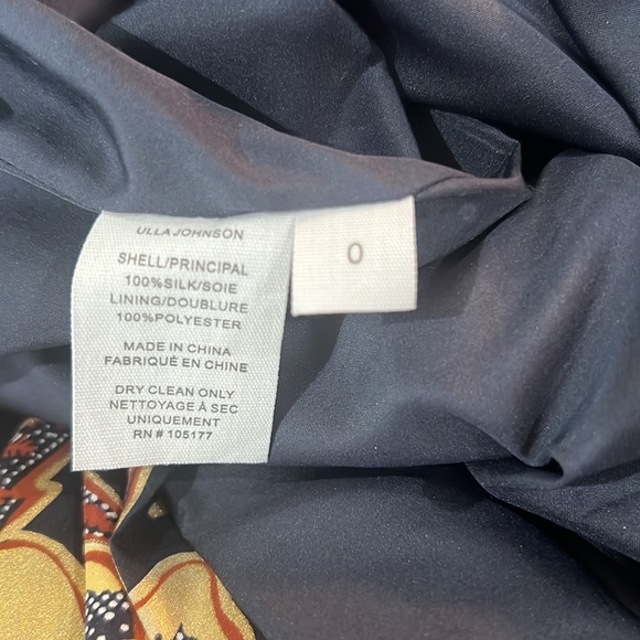 Ulla Johnson Floral Mini Dress - Navy and Gold - Picture 5 of 16